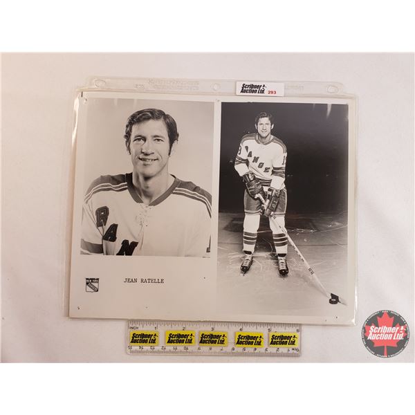 1970's Hockey 8 x 10 Photo's (2) Rangers : Jean Ratelle, Brad Park (SEE ...
