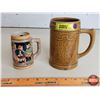 Image 1 : Beer Steins (2) (Tallest 6"H) (SEE PICS!)