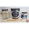 Image 2 : Collector Combo: Nabob Coffee Jar ; Swift's Lard Pail ; Pure Canadian Honey Tin (SEE PICS!)