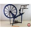 Image 1 : Spinning Wheel (Painted Blue) (35"H x 18""W x 38"D) (SEE PICS!)