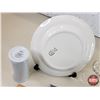 Image 5 : Anniversary Giftware (4) : 25th Plate ; 10th Vase ; 50th Champagne Glasses (Plate Measures 10"Dia) (
