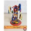 Image 2 : Windup Tin Toy "Animal Carrousel" (Working) (7"H) (SEE PICS!)