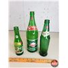 Image 1 : Green Bottle Trio : 7UP ; Calgary Ginger Ale ; Sprite (SEE PICS!)