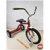 Image 2 : Vintage Tricycle - Wood Seat - No Markings (25"H x 18"W x 30"D) (SEE PICS!)