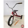 Image 3 : Vintage Tricycle - Wood Seat - No Markings (25"H x 18"W x 30"D) (SEE PICS!)