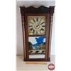 Image 1 : Column Clock "Improved Clocks ~ Boardman & Wells"  (Home Décor Piece - Needs some TLC) (31"H x 16-1/