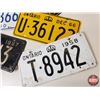 Image 3 : Licence Plate Collection - Ontario (13) : 1957; 1958; 1959; 1960; 1964; 1965; 1966; 1967; 1969; 1969