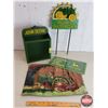 Image 1 : John Deere Collectibles (4):  - Yard Sign "Welcome to John Deere Country" - Letter Holder - "Nothing