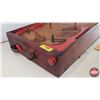 Image 5 : Antique Wooden Table Top Hockey Game c.1940's (5"H x 14-3/4"W x 37-1/2"L) (See Pics!)