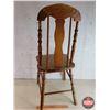 Image 4 : Wooden Accent / Side Chair (36"H x 15"W x 16"D) (SEE PICS!)