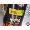 Image 8 : OIL TINS (2) : ESSO Fuel Economy Uniflo 10W30 Motor Oil (Empty) (All 6"H x 4"Dia) (SEE PICS!)