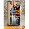 Image 4 : OIL TIN: DRIVE 'N SAVE Quality Motor Oil 10W-30 (FULL) (6-1/2"H x 4"Dia) (SEE PICS!)