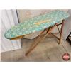 Image 2 : Combo:  - Wooden Ironing Board (Measures Folded : 48" x 12" x 6") - Fabric Measuring Board (40" x 72