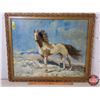 Image 1 : Framed Print "Horse" (19"H x 23"W) (SEE PICS!)