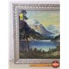 Image 2 : Framed Print : Mountain Scene (19-1/2"H x 23-1/2"W) (SEE PICS!)