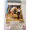 Image 11 : Variety of Vintage Advertising Calendars (13) (Horse-Cowgirl Theme) : 1960's & 1970's (Largest Measu