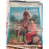 Image 11 : Variety of Vintage Advertising Calendars Tops Only (13) (Horse-Cowgirl Theme) (Largest Measures: 20"