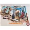 Image 1 : Variety of Vintage Advertising Calendars Tops Only (13) (Horse-Cowgirl Theme) (Largest Measures: 20"