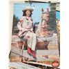 Image 6 : Variety of Vintage Advertising Calendars Tops Only (13) (Horse-Cowgirl Theme) (Largest Measures: 20"