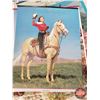 Image 9 : Variety of Vintage Advertising Calendars Tops Only (13) (Horse-Cowgirl Theme) (Largest Measures: 20"