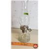 Image 2 : Coal Oil Lamp (Clear) (13-1/4"H Total w/Chimney) (SEE PICS!)