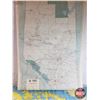 Image 2 : Maps (2): - Alberta 1968 (51"H x 32-1/2"W) - Canada 1990 (38"H x 48"W) (SEE PICS!)