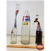 Image 2 : PEPSI Novelty Bottles (3):  - Twisted/Melted (Empty) 15-1/2"H - Vintage 1.5L Glass - Twisted Novelty