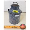 Image 1 : Graniteware Lunch Pail/Bucket (9"H x 5-3/4"Dia) (SEE PICS!)