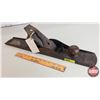 Image 1 : Stanley No. 8 Wood Plane - Corrugated (Rosewood Grips) (5-3/4"H x 3"W x 24"D) (SEE PICS!)