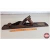 Image 3 : Stanley No. 8 Wood Plane - Corrugated (Rosewood Grips) (5-3/4"H x 3"W x 24"D) (SEE PICS!)