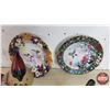 Image 2 : Bird Ornaments / Décor Plates Combo: - 2 Plates - 11 Ornaments (Variety) (SEE PICS!)