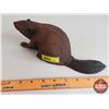 Image 3 : Hand Carved - Wooden Beaver Sculpture (3-3/4"H x 9-3/4"W x 3-1/4"D) (SEE PICS!)