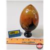 Image 3 : Vintage Wooden Hand Painted Egg (6"H) (SEE PICS!)
