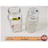 Image 1 : Jars (2): - Vintage Blue Ribbon Coffee Jar (No Lid) - Modern Planters Peanut Jar (8"H) (SEE PICS!)