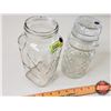 Image 5 : Jars (2): - Vintage Blue Ribbon Coffee Jar (No Lid) - Modern Planters Peanut Jar (8"H) (SEE PICS!)