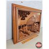 Image 2 : 3-D Wall Art "Walk in the Country" by Kim Murray (Resin/Faux Wood) (15-1/4"H x 19"W) (SEE PICS!)