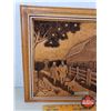 Image 3 : 3-D Wall Art "Walk in the Country" by Kim Murray (Resin/Faux Wood) (15-1/4"H x 19"W) (SEE PICS!)