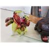 Image 7 : Collector Combo : - Heavy Glass Platter (11"W x 18"D) - Variety Décor Pieces (Statues / Ornaments) -