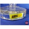 Image 8 : Coal Oil Lamp: Washington Drape ~ Clear Glass Base/Font with White Hobnail Shade - Model B Burner (2