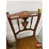 Image 3 : Pair of Dining Chairs (Upholstered Seats) (35"H x 17"W x 20"D) (SEE PICS!)