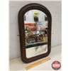 Image 2 : Antique Arch Top Framed Mirror (23"H x 15"W) (SEE PICS!)