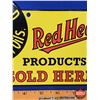 Image 3 : Single Sided Enamel Sign "RED HEAD Gasoline-Motor Oils" : "Red Head Products Sold Here" (G.S.W Canad