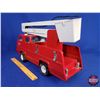 Image 3 : Tonka Firetruck / Manlift Basket Toy (Metal) (10"H x 6"W x 17"D) (SEE PICS!)