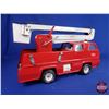 Image 4 : Tonka Firetruck / Manlift Basket Toy (Metal) (10"H x 6"W x 17"D) (SEE PICS!)