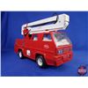 Image 5 : Tonka Firetruck / Manlift Basket Toy (Metal) (10"H x 6"W x 17"D) (SEE PICS!)