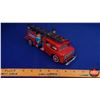 Image 7 : Vintage Tin Toy Fire Truck with 3 Fireman "STI" (3-1/2"H x 3"W x 10-1/2"D) (SEE PICS!)