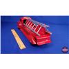 Image 4 : Lincoln Metal Fire Truck "LADDER TRUCK" "Lincoln Fire Dept" (Made in Canada) (4-3/4"H x 4-1/4"W x 16