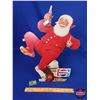 Image 1 : Pepsi-Cola Cardboard Easel Santa Display "Norman Rockwell" (19"H x 14-1/2"W) (SEE PICS!)