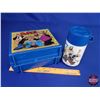 Image 7 : Lunch Box "Popeye" & Aladdin Thermos (c.1980) (8-1/2"H x 8"W x 4"D) (SEE PICS!)