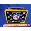 Image 2 : Tin Lunch Box "American Conference NFL" (c.1975) (7-1/4"H x 9"W x 4"D) (SEE PICS!)